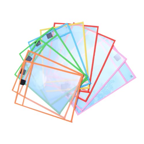 AUTSUPPL 8 Stück Teilig Wiederverwendbare PVC Trocken Abwischbare Dokumententaschen Transparent Beidseitig Klar Wasserfest und Schmutzabweisend für Büro und Klassenzimmer AUTSUPPL 8 Stück Teilig Wiederverwendbare PVC Trocken Abwischbare Dokumententaschen Transparent Beidseitig Klar Wasserfest und Schmutzabweisend für Büro und Klassenzimmer von AUTSUPPL