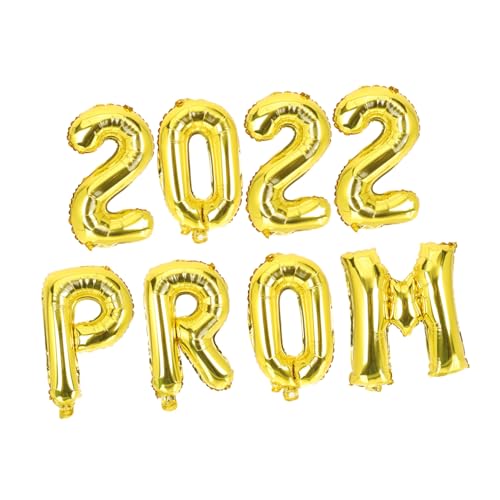 AUTSUPPL 8 Stück Teiliges Ballon Graduation Party Deko mit Goldfarbenen Buchstaben und Zahlen Kreative Abschlussfeier Dekoration für Prom und Abschlussball Langlebige Folienballons für AUTSUPPL 8 Stück Teiliges Ballon Graduation Party Deko mit Goldfarbenen Buchstaben und Zahlen Kreative Abschlussfeier Dekoration für Prom und Abschlussball Langlebige Folienballons für von AUTSUPPL