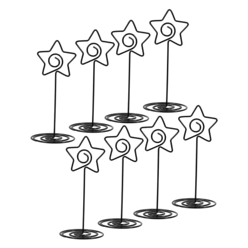 AUTSUPPL 8 Stück Teiliges Metall Fotokartenhalter Schwarze Sternförmige Tischkartenclips Stabile Memo Namenskarten Halter für Hochzeiten Dekoration und Büro Praktisch und Sicher AUTSUPPL 8 Stück Teiliges Metall Fotokartenhalter Schwarze Sternförmige Tischkartenclips Stabile Memo Namenskarten Halter für Hochzeiten Dekoration und Büro Praktisch und Sicher von AUTSUPPL