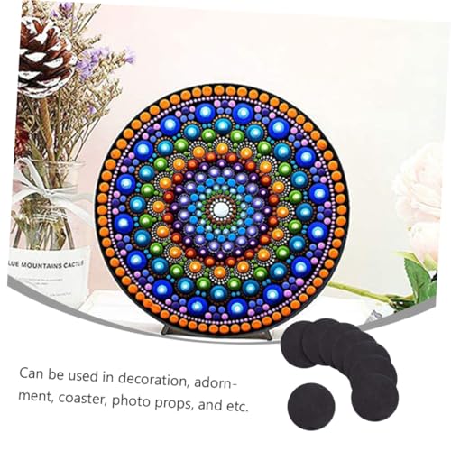 AUTSUPPL 8 Stück Teiliges Rundes Zeichenbrett Langlebiges Hilfs skizzenpad mit Glatter Oberfläche Gepunkteter Malkarton für Mandalas Geeignet für DIY Malerei und Kreative Kunstprojekte von AUTSUPPL