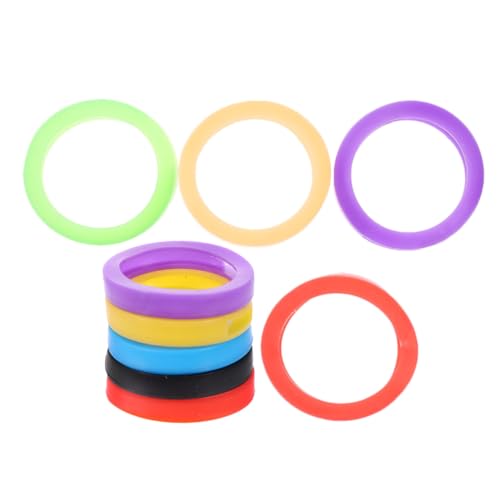 AUTSUPPL 9 Stück Teiliges Elastische Silikon Schlüsselhüllen Bunte Schlüsselkappen Schutzabdeckungen für Haus und Autoschlüssel Leichte Key Cover zur Einfachen Schlüsselidentifikation von AUTSUPPL