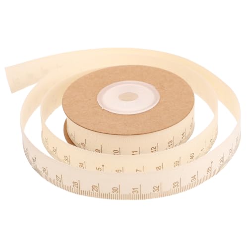 AUTSUPPL Baumwollband mit Maßskala Langlebiges Geschenkband für DIY Geschenkverpackung Schleifenband für Blumenarrangements und Bastelarbeiten Natürliches Vielseitiges Dekoband von AUTSUPPL