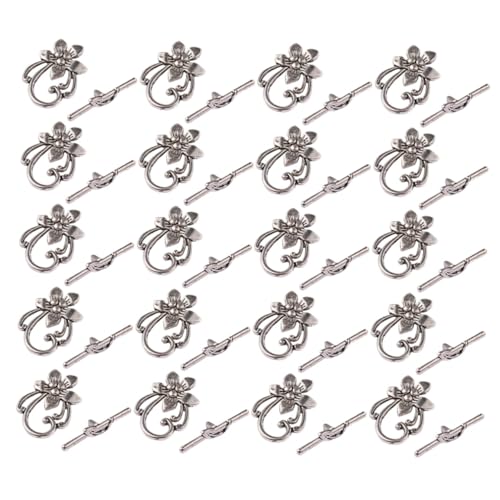 AUTSUPPL Blumenförmige Ot Schnalle Schmuckverbindung für DIY und Armbänder Antik für Bastelprojekte und Reparaturen von AUTSUPPL