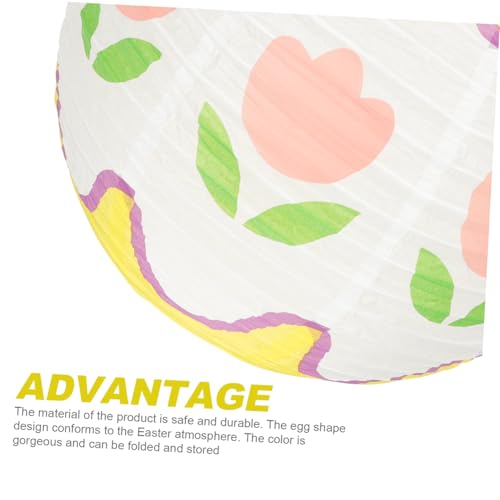 AUTSUPPL Bunte Eiförmige Papierlaterne Hängend Osterdekoration Fröhliche Festbeleuchtung Für Osterfeier Kindergeburtstag und Feierlichkeiten AUTSUPPL Bunte Eiförmige Papierlaterne Hängend Osterdekoration Fröhliche Festbeleuchtung Für Osterfeier Kindergeburtstag und Feierlichkeiten von AUTSUPPL