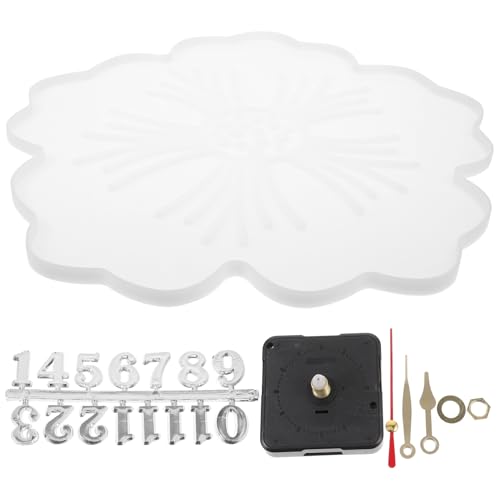 AUTSUPPL DIY Silikon Uhr Formen Blütenform Wanduhr Bastelset mit Flexiblem Sicherem Material Kompatibel für Epoxidharz und Kreative Uhrmacherei für Wanduhren Küche Modern AUTSUPPL DIY Silikon Uhr Formen Blütenform Wanduhr Bastelset mit Flexiblem Sicherem Material Kompatibel für Epoxidharz und Kreative Uhrmacherei für Wanduhren Küche Modern von AUTSUPPL