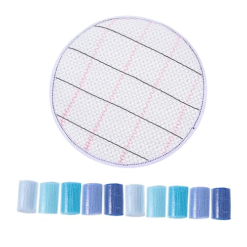 AUTSUPPL DIY Teppich Wollgarn mit Acrylwolle und Netzgewebe Weiches Langlebiges Strickgarn für Teppichherstellung Kissen Decken Vielseitig zum Häkeln und Weben von AUTSUPPL