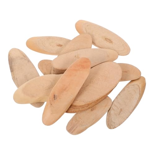 AUTSUPPL Deko Naturholz Oval Holzstücke zum Basteln Vasenfüller Hochzeit Tischdeko DIY Materialpaket Robust Langlebig Vielseitig für Festliche Anlässe und Wohnraumgestaltung von AUTSUPPL