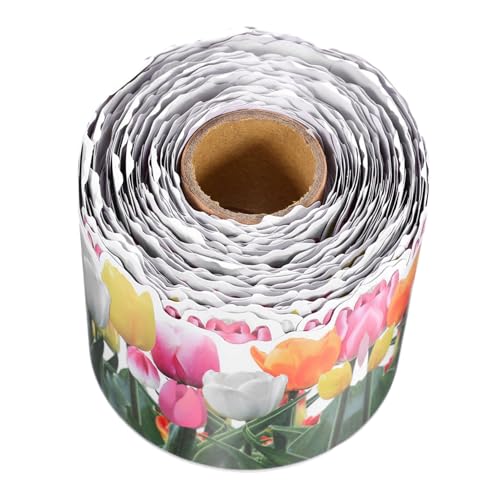 AUTSUPPL Dekorativer Tulpen-bordürenaufkleber Selbstklebend Austauschbare Border Trim für Klassenraum Party Ankündigungen Vielseitiger Randsticker für Glatte Oberflächen AUTSUPPL Dekorativer Tulpen-bordürenaufkleber Selbstklebend Austauschbare Border Trim für Klassenraum Party Ankündigungen Vielseitiger Randsticker für Glatte Oberflächen von AUTSUPPL