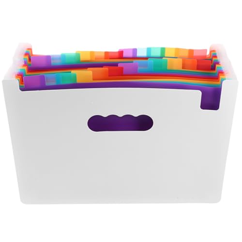 AUTSUPPL Erweiterbarer Aktenordner aus Strapazierfähigem Material Leichter Tragbarer Datei Organizer mit Fächern für Büroaufbewahrung und Dokumentensortierung Multifunktionale Sammelbox von AUTSUPPL