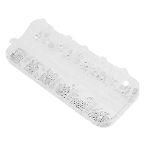 AUTSUPPL Fächer Nagelstrassstein Bunte Flache Glassteine DIY Maniküre Nail Art Charms Vielseitige Nageldekoration für Mädchen Nail Accessoires für Kreative Nailart Designs von AUTSUPPL