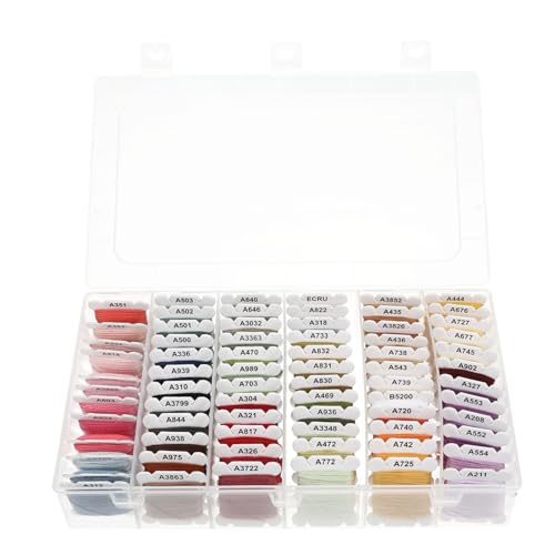 AUTSUPPL Farben Stickgarn Stickfäden für DIY Kreuzstich Hochwertiges Handarbeitszubehör mit Aufbewahrungsbox für Projekte und Bastelarbeiten AUTSUPPL Farben Stickgarn Stickfäden für DIY Kreuzstich Hochwertiges Handarbeitszubehör mit Aufbewahrungsbox für Projekte und Bastelarbeiten von AUTSUPPL