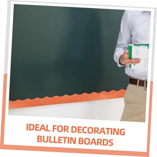 AUTSUPPL Glitzernde Bulletin Board Border ohne Kleber Austauschbare Randdekoration für Klassenzimmer Büro und Zuhause Glänzendes Langlebiges Dekorationsband ohne Rückstände von AUTSUPPL