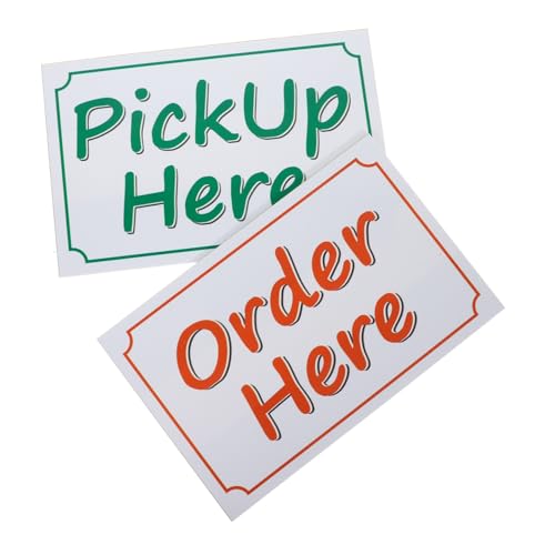 AUTSUPPL Großer Order Here Pickup Here Sticker Selbstklebender PVC Aufkleber für Geschäft Büro Restaurant Wetterfest Sichtbar Vielseitig für Innen und Außenbereich AUTSUPPL Großer Order Here Pickup Here Sticker Selbstklebender PVC Aufkleber für Geschäft Büro Restaurant Wetterfest Sichtbar Vielseitig für Innen und Außenbereich von AUTSUPPL