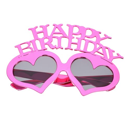 AUTSUPPL Happy Birthday Brille Herzförmig Partybrille Karneval Fasching Fotorequisite Erwachsene Komfortabel Pc-material Rosa AUTSUPPL Happy Birthday Brille Herzförmig Partybrille Karneval Fasching Fotorequisite Erwachsene Komfortabel Pc-material Rosa von AUTSUPPL