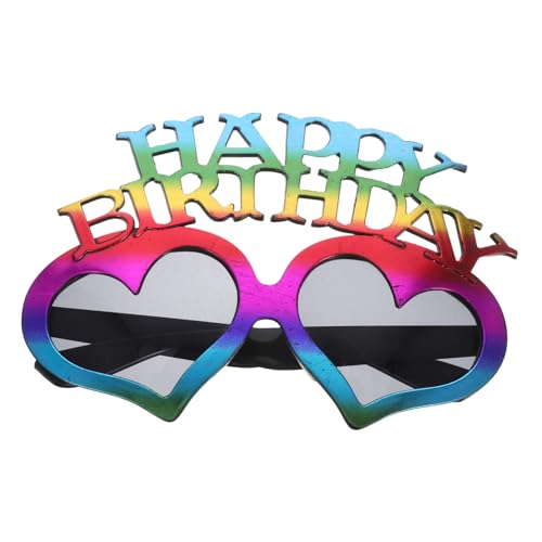 AUTSUPPL Herzförmige Bunte Happy Birthday Partybrille Leicht Kreativ für Erwachsene und Tragbares Foto-requisit zur Geburtstagsfeier AUTSUPPL Herzförmige Bunte Happy Birthday Partybrille Leicht Kreativ für Erwachsene und Tragbares Foto-requisit zur Geburtstagsfeier von AUTSUPPL