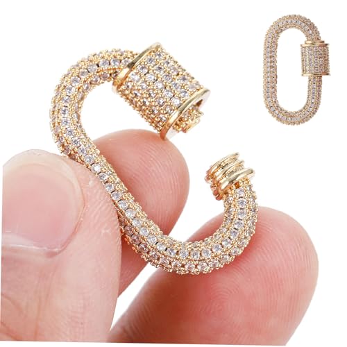 AUTSUPPL Hochwertiger DIY Schmuck Verschluss Karabiner Clasp aus Kompakt Leicht Einfach zu Montieren Geeignet für Halsketten und Armbänder zum Basteln und Verschenken von AUTSUPPL