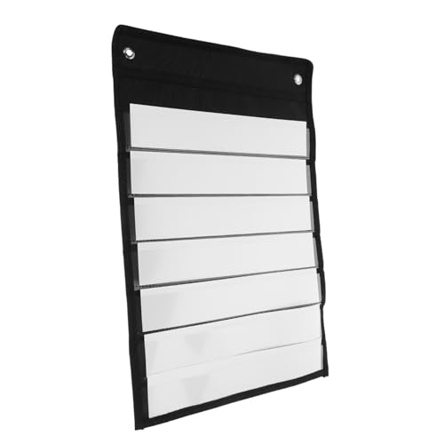 AUTSUPPL Magnetischer Wochenplaner Hängende Tasche Klassenzimmer Pocket Chart Organizer mit Abwischbaren Karten Platzsparend Wandaufhängung für Schulstundenplan und Alltagserinnerungen von AUTSUPPL