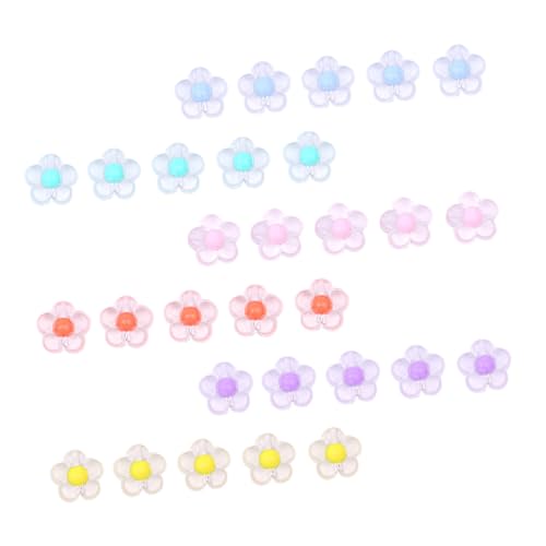 AUTSUPPL Matte Acrylperlen Mix Bunte Lose Perlen in Blumenform Strapazierfähig und Langlebig DIY Schmuckzubehör für Armbänder Halsketten pro Packung von AUTSUPPL