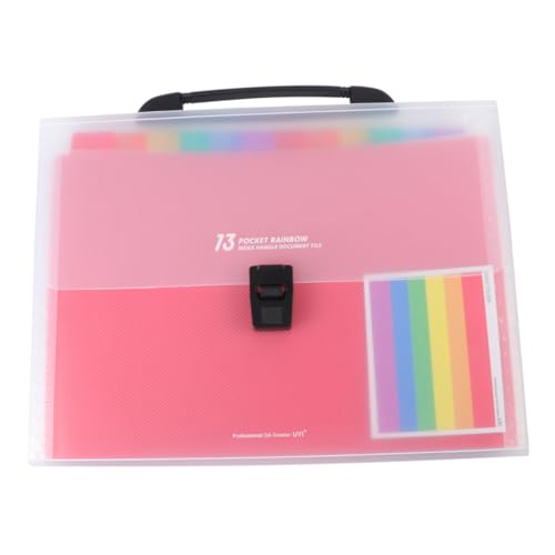 AUTSUPPL Mehrlagiger Ordner Fächer Bunte Aktenmappe Tragbare Dokumententasche für Büro Schule Zuhause Organisieren AUTSUPPL Mehrlagiger Ordner Fächer Bunte Aktenmappe Tragbare Dokumententasche für Büro Schule Zuhause Organisieren von AUTSUPPL