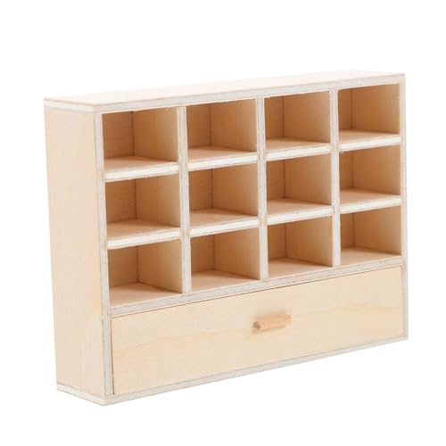 AUTSUPPL Miniatur-puppenhausmöbel, Mini-aufbewahrungsschrank Mit Schubladen, Realistischer Miniaturschrank Für Puppenhaus-wohnzimmer, Diy-holzmöbel AUTSUPPL Miniatur-puppenhausmöbel, Mini-aufbewahrungsschrank Mit Schubladen, Realistischer Miniaturschrank Für Puppenhaus-wohnzimmer, Diy-holzmöbel von AUTSUPPL