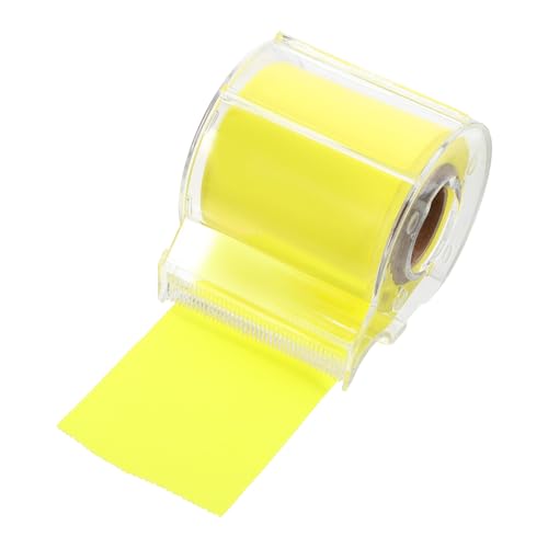 AUTSUPPL Multi funktion Memo Roll Gelb Klebeetiketten Portable Notizen Einfaches Design Rückstandsfrei Abziehbar Vielseitig für Büro Wand Kühlschrank Notizblock von AUTSUPPL