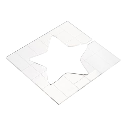 AUTSUPPL Patchwork Quilting Schablone Sternform Acryl Vorlage für DIY Handarbeit Nähen und Stickerei Wiederverwendbares Quilting Zubehör für Präzises Patchwork und Kreative Quiltprojekte von AUTSUPPL