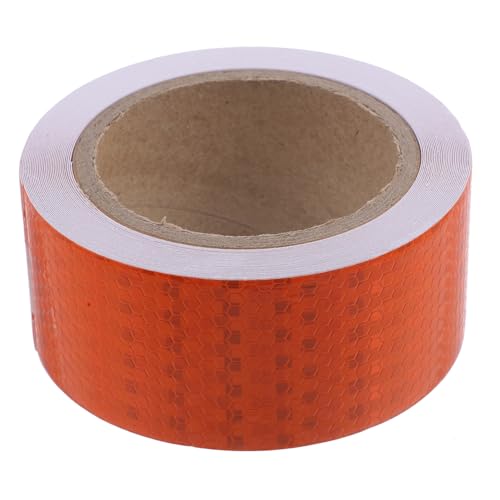 AUTSUPPL Reflektorband Selbstklebend Orange Reflektierendes Klebeband für Fahrräder und Fahrzeuge Hochsichtbar Einfach zu Kleben für Outdoor Warnungen und von AUTSUPPL