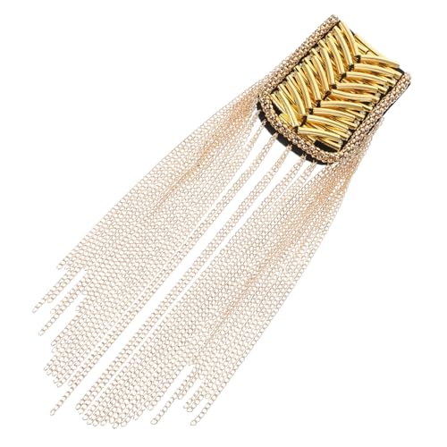 AUTSUPPL Retro Schulterklappe mit Handgefertigten Perlen Quasten Brosche Modische Applikation für Anzüge Eleganter Vintage Look Goldfarbene Anstecknadel Stilvolles Accessoire für Damen und AUTSUPPL Retro Schulterklappe mit Handgefertigten Perlen Quasten Brosche Modische Applikation für Anzüge Eleganter Vintage Look Goldfarbene Anstecknadel Stilvolles Accessoire für Damen und von AUTSUPPL