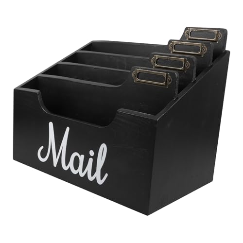 AUTSUPPL Robuster Holz mail organizer mit Fächern Multifunktionale Schreibtisch aufbewahrungsbox für Briefpapier Stifte und Dokumente Sicherer Glatter Desktop organizer für Büro und AUTSUPPL Robuster Holz mail organizer mit Fächern Multifunktionale Schreibtisch aufbewahrungsbox für Briefpapier Stifte und Dokumente Sicherer Glatter Desktop organizer für Büro und von AUTSUPPL