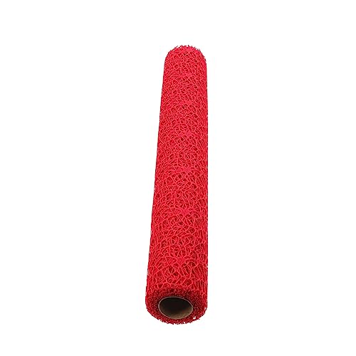 AUTSUPPL Rotes Blumengitter Netzstoff Blumenverpackung DIY Geschenkverpackung Floristenbedarf Vielseitiges Bouquet wickelmaterial für Kreative Floristik und Bastelarbeiten von AUTSUPPL