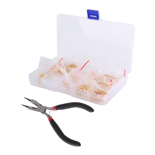 AUTSUPPL Schmuckzubehör mit Karabinerverschluss und Zange DIY Armband und Kette Selber Machen Goldenes für Armbänder Halsketten und Charm anhänger Praktisches Bastelmaterial AUTSUPPL Schmuckzubehör mit Karabinerverschluss und Zange DIY Armband und Kette Selber Machen Goldenes für Armbänder Halsketten und Charm anhänger Praktisches Bastelmaterial von AUTSUPPL