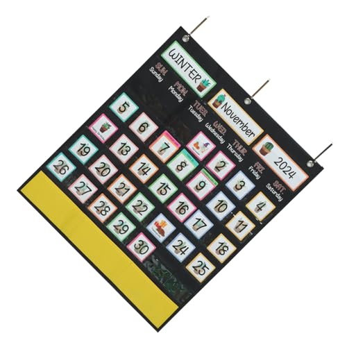 AUTSUPPL Schulischer Wochenkalender mit Hängender Tasche Großer Stauraum für Lernkalender Robustes Design für Klassenzimmer und Zuhause Multifunktionales Organisationshilfsmittel AUTSUPPL Schulischer Wochenkalender mit Hängender Tasche Großer Stauraum für Lernkalender Robustes Design für Klassenzimmer und Zuhause Multifunktionales Organisationshilfsmittel von AUTSUPPL