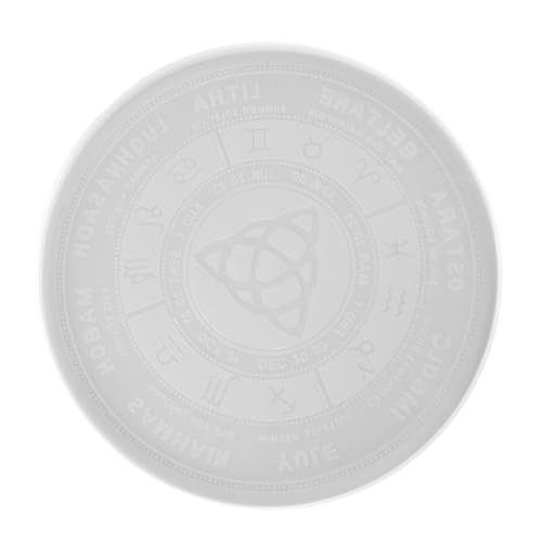 AUTSUPPL Silikonform DIY Epoxidharz Gießform für Kristallkleber Astrologie Tarot Spiegeltablett Basteln mit Feiner Verarbeitung und Nahtlosem Design Geeignet für Kreative Handwerksprojekte von AUTSUPPL