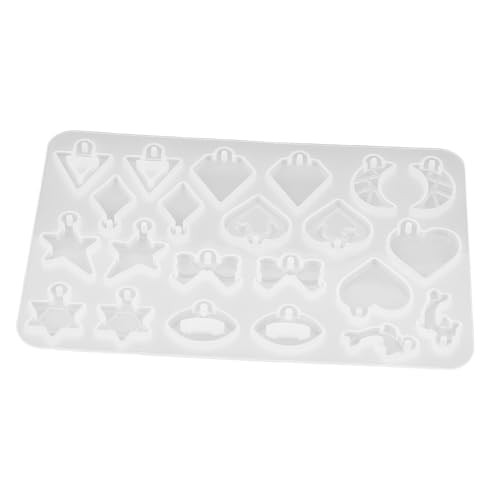 AUTSUPPL Silikonform Ohranhänger Gießform Flexibel Sicher DIY Schmuck Anhänger Formen für Harz Schmuckherstellung Kleine Ohrringmold Wiederverwendbar Kreative Bastelidee von AUTSUPPL