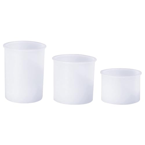 AUTSUPPL Silikonform für DIY Duftkerzen Gießform Zylinder Harz Silikonmold Wiederverwendbar Spiegelnde Oberfläche Vielseitig für Kerzenhalter und Resin Dekoration von AUTSUPPL