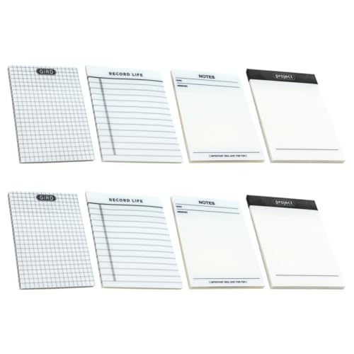 AUTSUPPL Teiliges Haftnotizen Selbstklebende Portable Memo Pads mit Stark Haftend Linierte Blanko Zettel für Büro Schule und Alltag Vielseitig Einsetzbar für Notizen und Markierungen von AUTSUPPL