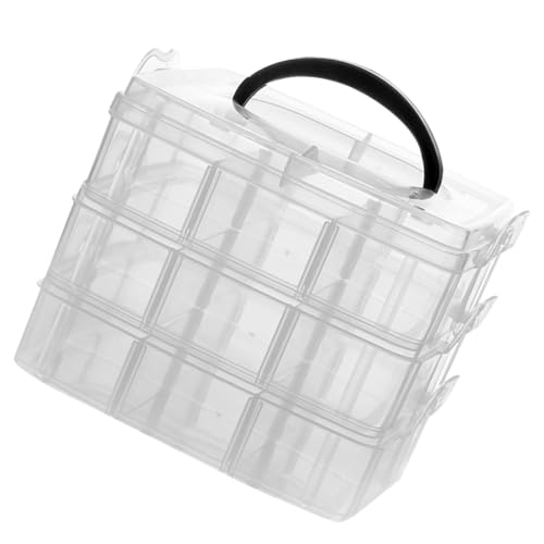 AUTSUPPL Transparente Aufbewahrungsbox Kunststoff mit Fächern Abnehmbar und Tragbar als Haarband Schmuckbox für Ordentliche Aufbewahrung Am Schreibtisch AUTSUPPL Transparente Aufbewahrungsbox Kunststoff mit Fächern Abnehmbar und Tragbar als Haarband Schmuckbox für Ordentliche Aufbewahrung Am Schreibtisch von AUTSUPPL