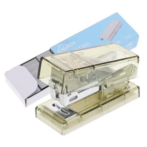 AUTSUPPL Transparenter Mini Heftgerät Kunststoff Heftgerät mit Locher und Schneidefunktion Stabiles Handtacker für Schule Büro Schreibtisch Praktischer Grüner Desktop Stapler AUTSUPPL Transparenter Mini Heftgerät Kunststoff Heftgerät mit Locher und Schneidefunktion Stabiles Handtacker für Schule Büro Schreibtisch Praktischer Grüner Desktop Stapler von AUTSUPPL