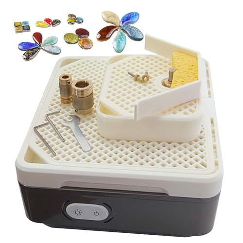 AUTUMFLATGAO Doppelschichtige Buntglas-Schleifmaschinen, Mini-Buntglas-Schleifmaschine, 2-3mm Glasbohren, 3-25mm Lichtbogenschleifen, Glaskeramik-Schleifwerkzeug Mit 5 Schleifbits AUTUMFLATGAO Doppelschichtige Buntglas-Schleifmaschinen, Mini-Buntglas-Schleifmaschine, 2-3mm Glasbohren, 3-25mm Lichtbogenschleifen, Glaskeramik-Schleifwerkzeug Mit 5 Schleifbits von AUTUMFLATGAO