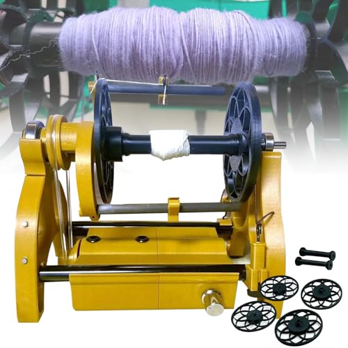 AUTUMFLATGAO Elektrisches Spinnrad, Automatische Garnwickelmaschine, 12V Garnknäuelwickler, Vorwärts- Und Rückwärtsschaltung/Max Geschwindigkeit 800rpm / 4oz Kapazität,Yellow AUTUMFLATGAO Elektrisches Spinnrad, Automatische Garnwickelmaschine, 12V Garnknäuelwickler, Vorwärts- Und Rückwärtsschaltung/Max Geschwindigkeit 800rpm / 4oz Kapazität,Yellow von AUTUMFLATGAO