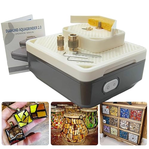 AUTUMFLATGAO Tragbare Schleifmaschine Für Buntglas, Werkzeuge Zur Herstellung Von Zweischichtigem Buntglas, Glas-Diamant-Keramik-Kunstglas, DIY-Tischschleifmaschine Mit 5 Schleifbits AUTUMFLATGAO Tragbare Schleifmaschine Für Buntglas, Werkzeuge Zur Herstellung Von Zweischichtigem Buntglas, Glas-Diamant-Keramik-Kunstglas, DIY-Tischschleifmaschine Mit 5 Schleifbits von AUTUMFLATGAO