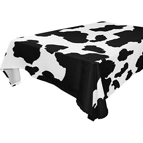 YVONAU Rechteckige Tischdecke mit Tierkuh-Druck, 137,2 x 137,2 cm, knitterfreie Polyester-Tischdecke, schmutzabweisend, dekorativer Stoff, Tischdecke für Küche, Esszimmer, Party, Camping YVONAU Rechteckige Tischdecke mit Tierkuh-Druck, 137,2 x 137,2 cm, knitterfreie Polyester-Tischdecke, schmutzabweisend, dekorativer Stoff, Tischdecke für Küche, Esszimmer, Party, Camping von AUUXVA