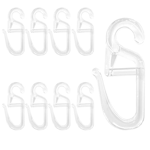 AUXHCYL Gardinenhaken für Ringe, 120 Stück Transparent Vorhang Haken, mit 6mm Öse Vorhanghaken, Gardinen Haken zum Einhängen, für Vorhangstangen und Gardinenstangen AUXHCYL Gardinenhaken für Ringe, 120 Stück Transparent Vorhang Haken, mit 6mm Öse Vorhanghaken, Gardinen Haken zum Einhängen, für Vorhangstangen und Gardinenstangen von AUXHCYL