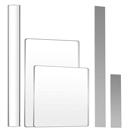 AUXSOUL 5 x Acryl-Tonroller, runde Röhre, mit Knetstab, transparent, für Kunsthandwerk, rechteckige Rückseite für Heimwerker, Modellierung, Modellierwerkzeuge AUXSOUL 5 x Acryl-Tonroller, runde Röhre, mit Knetstab, transparent, für Kunsthandwerk, rechteckige Rückseite für Heimwerker, Modellierung, Modellierwerkzeuge von AUXSOUL
