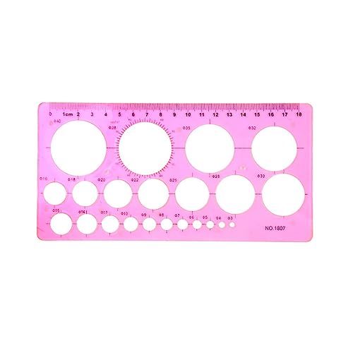 AUklOPVZZ Lineal, Maßstab, Malerei, Lineale, Messwerkzeug, Vorlage, geometrische Zeichnung, Kreis Schablone, professionelle Schülerschule, Rosa AUklOPVZZ Lineal, Maßstab, Malerei, Lineale, Messwerkzeug, Vorlage, geometrische Zeichnung, Kreis Schablone, professionelle Schülerschule, Rosa von AUklOPVZZ