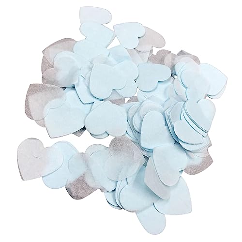 AUklOPVZZ Love Hearts Konfetti Crafts Setting Wedding Ornament Throwing Supplies Balloon Fill Paper Wedding Party Anniversary, Hellblau von AUklOPVZZ