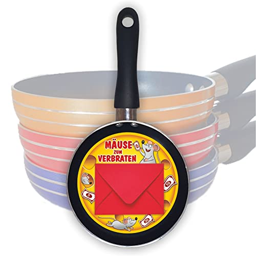 AV Andrea Verlag Geldgeschenk Geldpfännchen – Mäuse zum Verbraten - zum Geburtstag Mini Bratpfanne kleine Pfanne als Geschenk zum Geld verschenken AV Andrea Verlag Geldgeschenk Geldpfännchen – Mäuse zum Verbraten - zum Geburtstag Mini Bratpfanne kleine Pfanne als Geschenk zum Geld verschenken von AV Andrea Verlag
