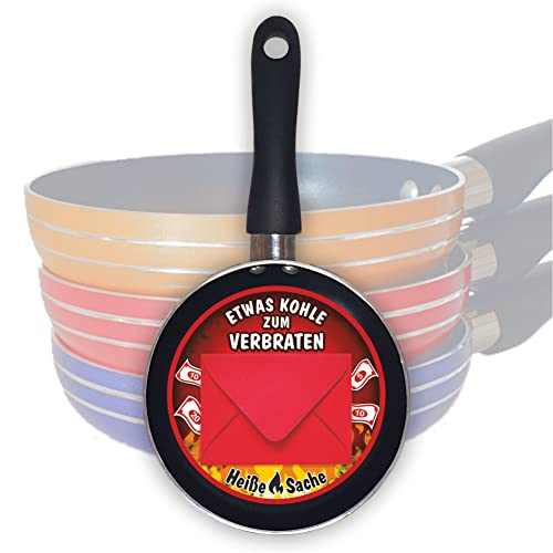 Geldgeschenk Geldpfännchen – Kohle zum Verbraten - Geburtstagsgeschenk Mini Bratpfanne kleine Pfanne als Geschenk zum Geld verschenken | Kohle zum Geburtstag Geldgeschenk Geldpfännchen – Kohle zum Verbraten - Geburtstagsgeschenk Mini Bratpfanne kleine Pfanne als Geschenk zum Geld verschenken | Kohle zum Geburtstag von AV Andrea Verlag