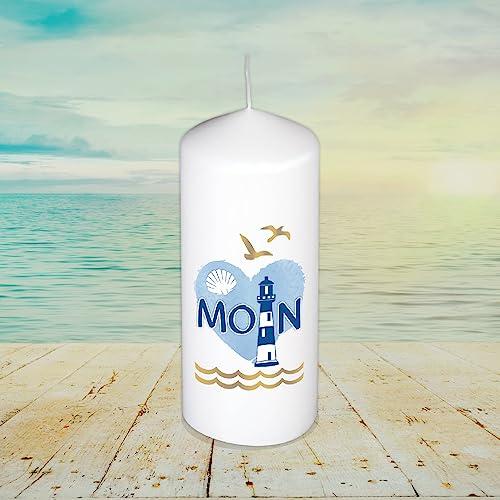 Maritime Stumpenkerze – Moin - Sprüche für Kerzen auf Tattoofolie | Geschenkfolie und Schleife | mit Geschenkverpackung | Möwe Leuchtturm Meer See Anker Heimathafen Maritime Stumpenkerze – Moin - Sprüche für Kerzen auf Tattoofolie | Geschenkfolie und Schleife | mit Geschenkverpackung | Möwe Leuchtturm Meer See Anker Heimathafen von AV Andrea Verlag