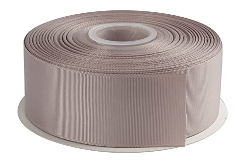 AVANAVA 5,1 cm breites Ripsband, 45,7 m, ideal für Geschenkverpackungen, Haarschleifen, Heimdekoration, Blumenarrangement (823-Asche) von AVANAVA